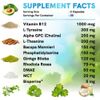 11-in-1 Nootropic Brain Supplements Memory & Focus Supplement with Ginkgo Bi...