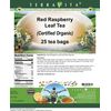 Red Raspberry Leaf (Certified Organic) Tea (25 tea bags, ZIN: 518672)