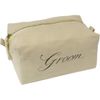 'Groom' Canvas Wash Bag/Makeup Case (CS00043499)