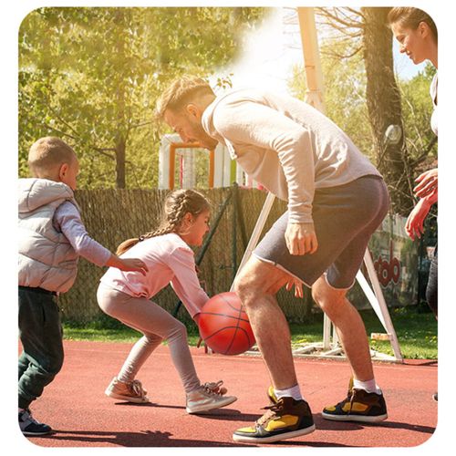 SPDTECH Sports Balls with Hand Pump for Kids and Toddlers - (Pack of 2) 6-Inch Diameter Rubber Sport Ball Set Includes Soccer Ball, Basketball for Fun Outdoors and Backyard