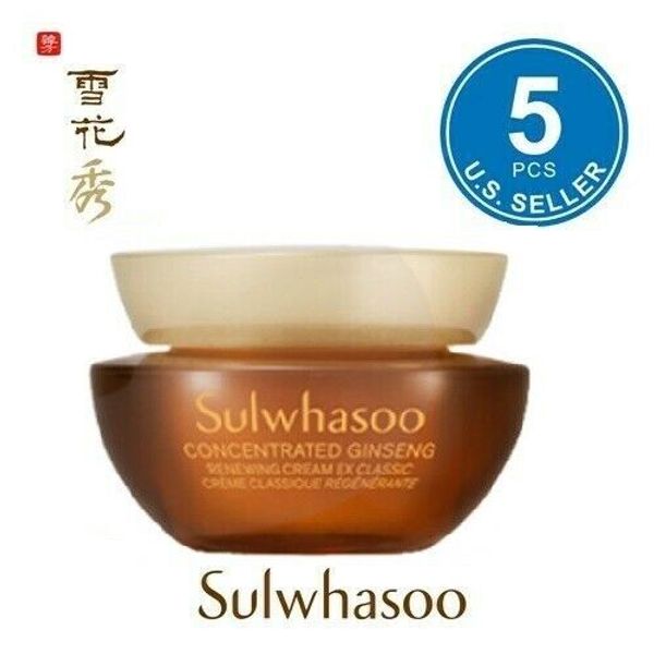 Sulwhasoo Concentrated Ginseng Renewing Cream EX Classic 5ml x 5pcs US Seller