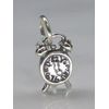 Alarm clock sterling silver charm .925 x 1 Clocks charms