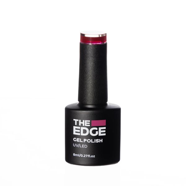 THE EDGE Gel Nail Polish 8ml - The Cranberry - UV/LED Manicure/Pedicure for Salon & Home Use, Highly Pigmented/Long Lasting/2-Coat Coverage