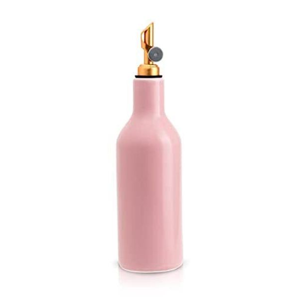 Ceramic Pink Olive Oil Dispenser For Kitchen Coffee Syrup Dispenser Oil And Vine