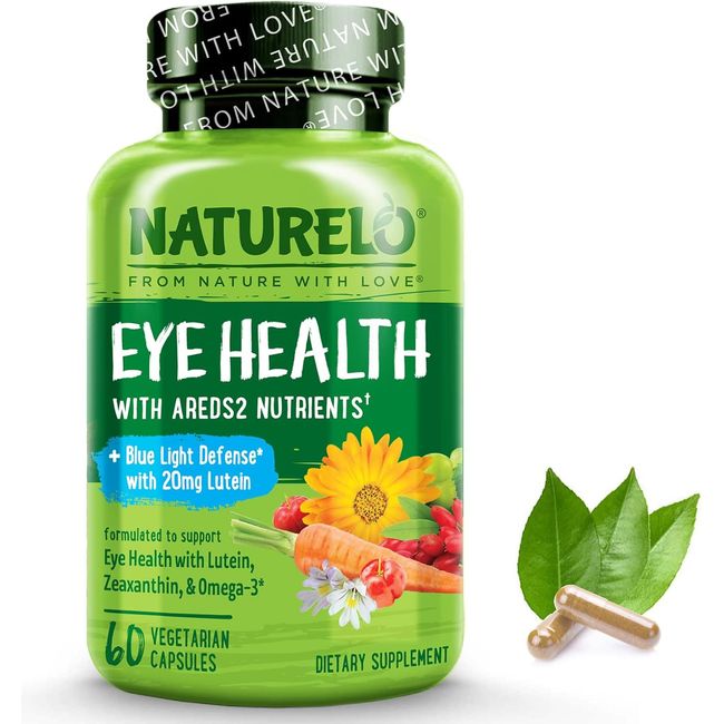 Eye Vitamins - AREDS 2 Formula Nutrients with Lutein, Zeaxanthin, Vitamin C, E,