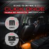 OPT7 Aura Interior Car Lights with Remote Control, Color Change, Music Sync Inside Ambient Lighting Kit, LED Light for Cars Trucks Under Dash Accessories, Charger Adapter 12V, 4pc Single Row LED Strip