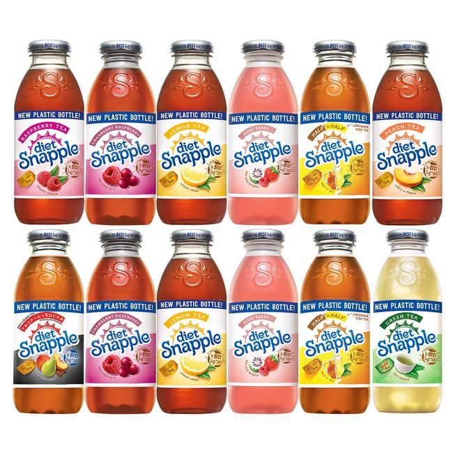 Snapple - Diet Peach Tea - 16 oz (12 Plastic Bottles)