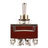 Heschen Metal Toggle Switch, 4PDT, maintained, ON/ON 2 position, 15A 250VAC, 10A 380VAC, CE