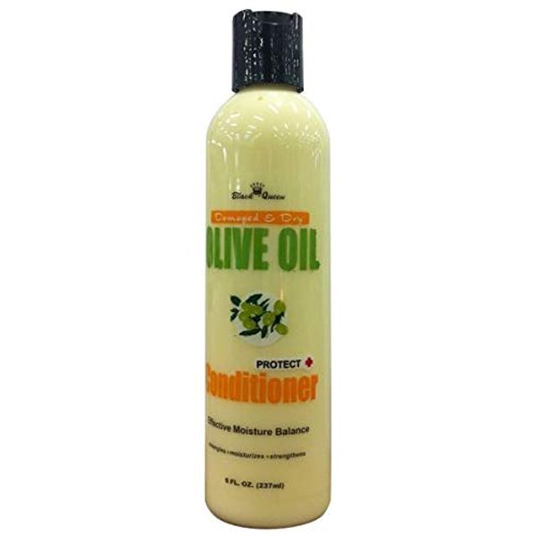 Black Queen Damaged & Dry Olive Oil Conditioner 8 Oz.
