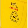26 QT Grey Space Saving Combo Mop Bucket and Side Press Wringer Lavex