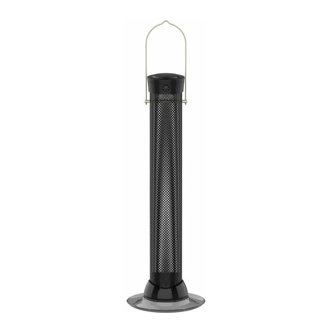 Droll Yankees Onyx Clever Clean Finch Screen Feeder with Easy Opening Black