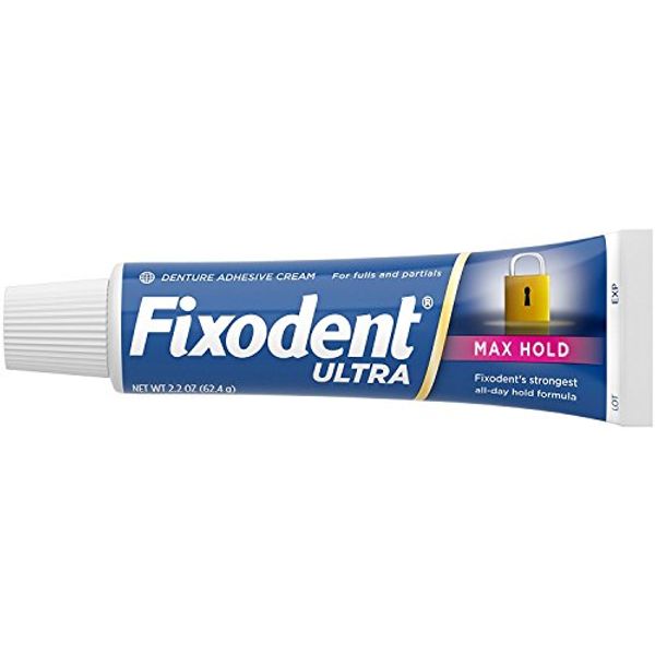 Fixodent Fixodent Ultra Max Hold Dental Adhesive, 2.2 Ounce?- Pack of 2