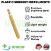 Liposuction Cannulas Handle 13cm Length Gold Platted Fat Transfer Surgery Tool
