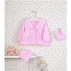 Double Knitting DK Pattern - Baby Lacy Matinee Coat Bonnet & Bootees (UKHKA 175)