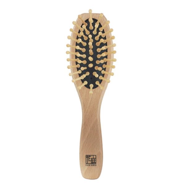 Fourfleur Garden Home Spa Bamboo Pin Hair Brush, Medium