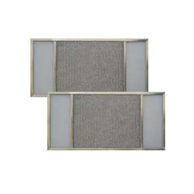 2-Pack Air Filter Factory 8-1/4 x 23-1/2 x 3/8 Inches Range Hood Aluminum Lens Grease Filters