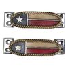 Set Of 2 Western Texas Lone Star Flag Drawer Cabinet Door Bar Pull Knobs Accent