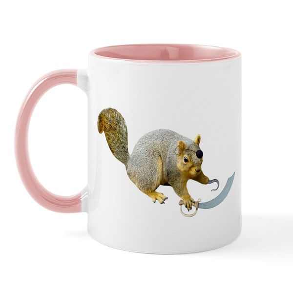 CafePress Pirate Squirrel Mug 11 oz (325 ml) Ceramic Coffee Mug