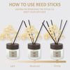 Light Blue Modern Reed Diffuser Set,Reed Diffuser & Oil Diffuser Sticks with Flo