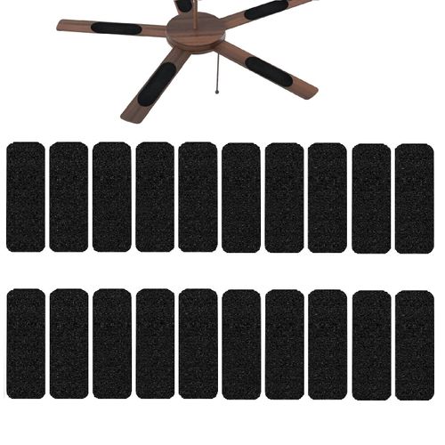 inYYTer 20 Pack Ceiling Fan Filters for Blades, Strong Activated Coconut Carbon Filter for Ceiling Fans, Universal Fit Unscented Charcoal Fan Air Purifier Pad