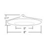 NICOR Lighting 17575 Recessed Trims, White 6 Inches