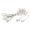 Holiday Lighting Outlet C9 Christmas Light String, Patio Event Lighting, 25', White Cord, 12" Socket Spacing, E17