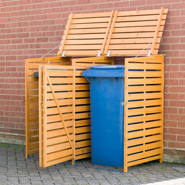 KCT 2 Wheelie Bin Storage Shed Hideaway for Outdoors