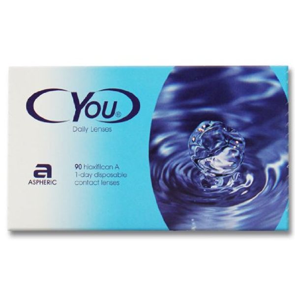 Cyou Daily Lenses Soft Day Lenses Pack of 90 / BC 8.7 mm / DIA 14.2 / -2.75 Dioptres