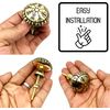 6 Handmade Viking Compass Brass Knobs Viking Decor Brass Cabinet Knobs | Bedroom Cupboard Door, Weathered Drawer Knobs Ideal for Any Home, Kitchen or Office | Hardware for Kitchen Cabinet Knobs