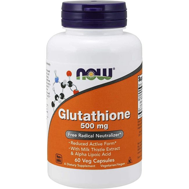 Now Foods Glutathione, 500 mg, 60 Veg Capsules