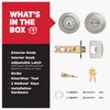Kwikset Juno Entry Knob Featuring SmartKey® in Satin Nickel