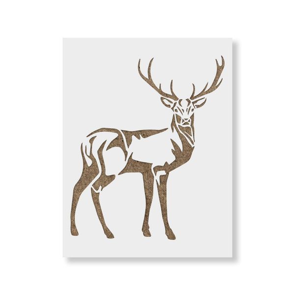 Deer Stencil - DIY Deer Print, Stencil for Crafts