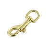 3001A Natural Brass, Swivel Bolt Snap, Solid Brass-LL, 5/8"