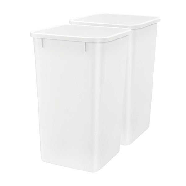 Polymer Replacement 27 Quart Trash Bin Recycle Waste Garbage Container for Kitch