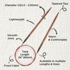 KnitPro Ginger Fixed Circular Needles 24" (60cm) | 3.00mm