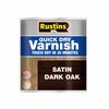 Rustins VSDO500 Quick Dry Varnish Dark Oak 500ml