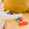 Melissa & Doug Stack and Sort Board - Wooden Educational Toy for age 2+ years With 15 Solid Wood Pieces