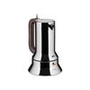 Alessi Espresso Coffee Maker Stovetop Moka Pot, 3 Cup, Silver