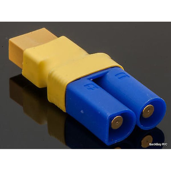 (1) No Wires Connector: Male EC5 to XT60 / XT-60 Female (Turnigy / Zippy )