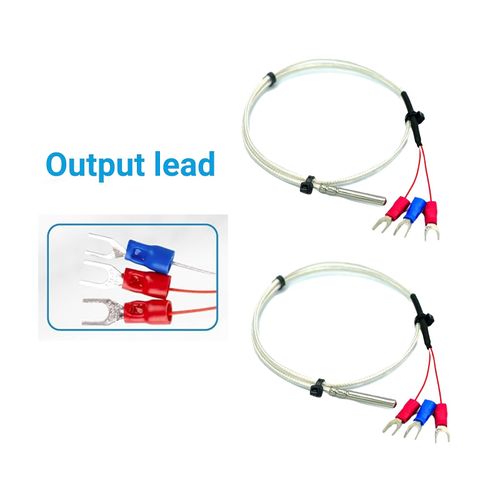 Gikfun Waterproof PT100 RTD Temperature Sensor Probe 3-Wire Stainless Steel with 0.5 Meter Cable for Arduino DIY,PID Controllers,Process Control (Pack of 2pcs) EK2170