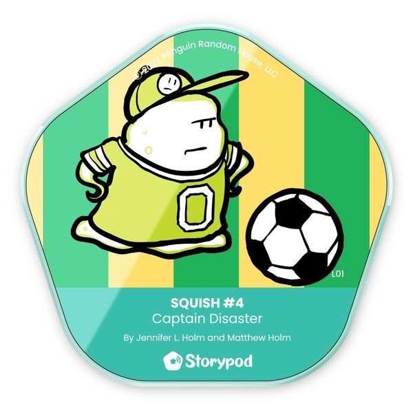 Storypod | Squish #4: Captain Disaster | Token for The Storypod Audio Learning System | SEL Audio Learning & Interactive Fun