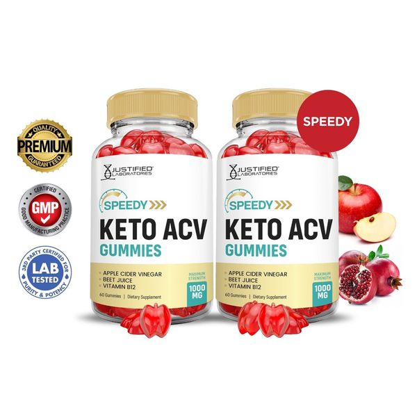 Speedy Keto ACV Gummies 1000MG Apple Cider Vinegar 120 Gummys