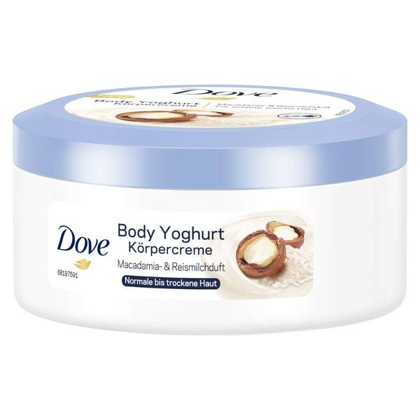 Dove Body Yoghurt Körpercreme mit Macadamia- und Reismilchduft, 250ml