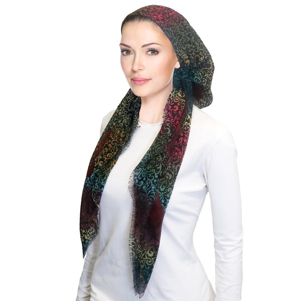 Pretied Head Scarf for Women Lightweight Pretied Bandana Tichel Head Scarves for Women, Jewish Head Coverings for Women Hair Covering for Women, Cancer Headwraps Chemo Headwear for Women