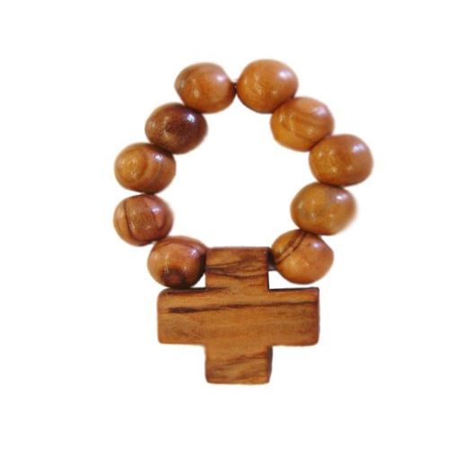 Olive Wood Finger Rosary