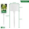 Elixir Gardens ® White T Labels, with Seed Packet Holder x 25