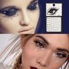 Cinvo Face Gems Glitter 3 Sets Temporary Tattoos Eyes Body Jewels Stickers Bling Rhinestone for Rave Festival Party Costume Event Carnival- Design A