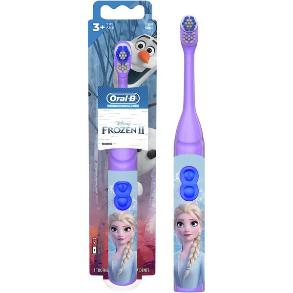 Kids Battery Power Electric Toothbrush Featuring Frozen for Children