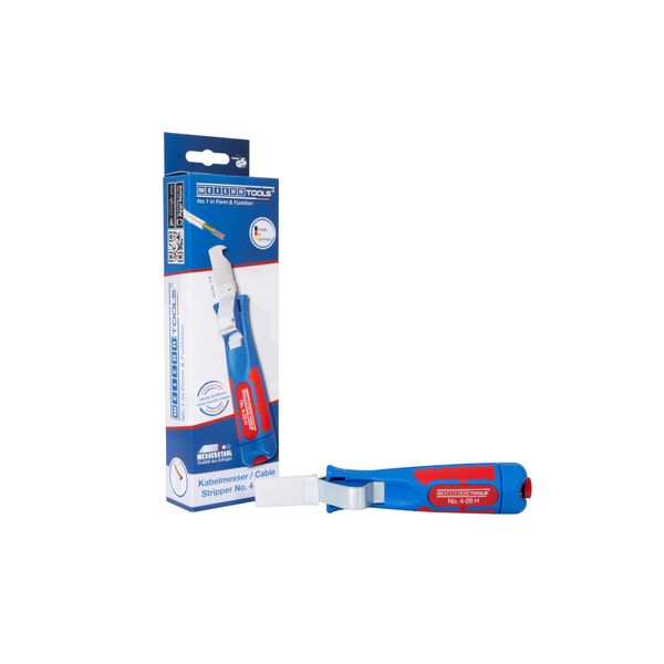WEICON TOOLS Cable Stripping Knife No.4-28H, Blue/Red, one size