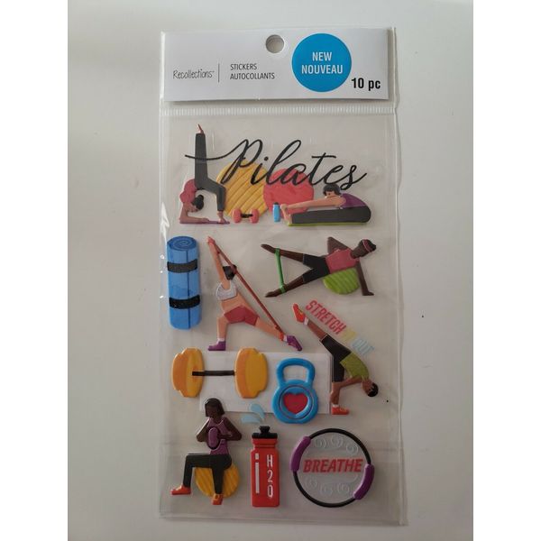 Recollections Pilates Scrapbooking stickers